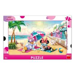 Puzzle 15 ramkowe Myszka Minnie Na plaży