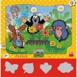 Puzzle 12 Krecik ogrodnik DINO