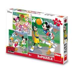 Puzzle 3x55 Myszka Miki Sportowcy - 1