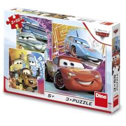 Puzzle 3x55 Auta Cars Kumple