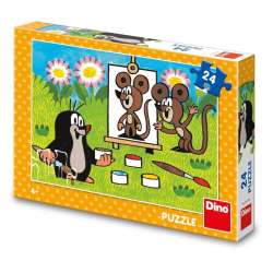 Puzzle Krecik maluje portret 24el