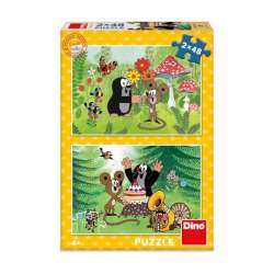 Puzzle dla dzieci Krecik i Myszka w ogrodzie