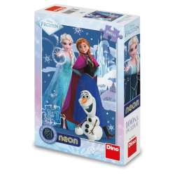 Puzzle 100 świecące w ciemności Kraina Lodu Frozen - 1
