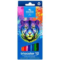 Kredki Triocolor Tygrys 12 kolorów - 1