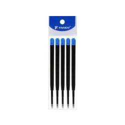 Wkład F-Parker 0,8mm plast niebieski 5szt