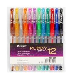 Długopis żelowy Rubby glitter 12 kolorów