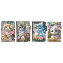 Notes C6 80K z gumką linia Kotek mix