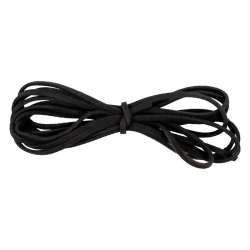 Sznurek do biżuterii ze sztucznej skóry czarny