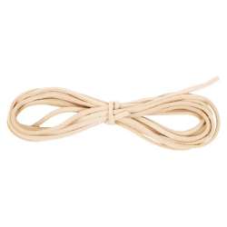 Sznurek do biżuterii ze sztucznej skóry biały