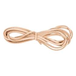 Sznurek do biżuterii ze sztucznej skóry jasny brąz
