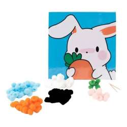 Mozaika pomponowa Królik