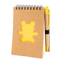 Blok spirala Eco Bear z długopisem
