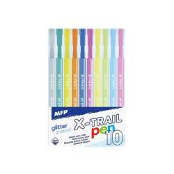 Długopis żelowy brokat + pastel 10szt - 1