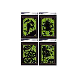 Naklejka na okno Halloween świecąca 30x20cm MIX