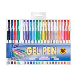 Długopisy żelowe MFP 60 kolorów 1102-1012M (6001144) - 1