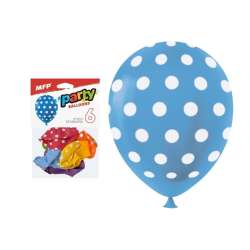 Balon dmuchany kropki 30cm 6szt