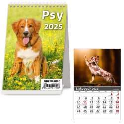 Kalendarz 2025 biurkowy Psy HELMA - 1