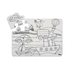 Puzzle Pojazdy Funny Mat STRIGO - 1