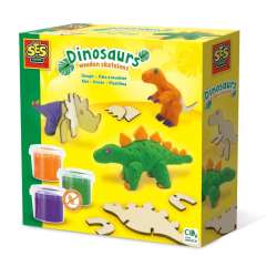 Ciasto masa Drewniane dinozaury