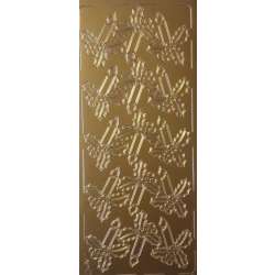 Stiker ażurowy złoty