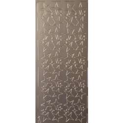 Stiker ażurowy srebrny