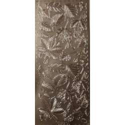 Stiker ażurowy 10x23cm srebrny