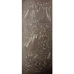 Stiker ażurowy 10x23cm złoty