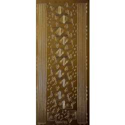 Stiker ażurowy 10x23cm bordiurka złoty