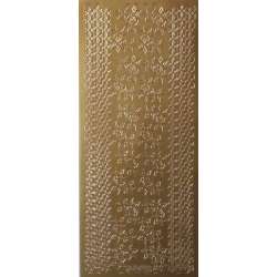 Stiker ażurowy 10x23cm bordiurka złoty