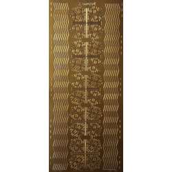 Stiker ażurowy 10x23cm bordiurka złoty