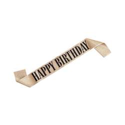 Szarfa Happy Birthday złota