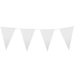 Girlanda flagi białe 10m - 1
