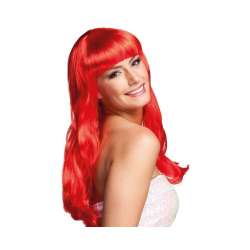 Peruka chique falowane czerwone włosy