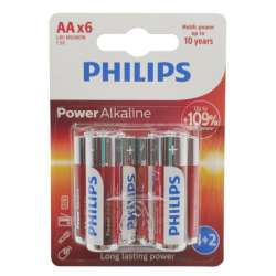 Baterie alkaliczne LR6 PHILIPS -6 szt. na blistrze (8712581605124) - 1