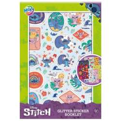 Książeczka z brokatowymi naklejkami Disney Stitch