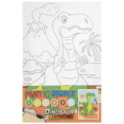 Malowanie po numerach Dino i wulkan 30x20cm (130007)