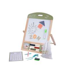 Tablica edukacyjna 2w1 kredowa i suchościeralna - 1