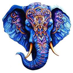 Puzzle 174 drewniane Słoń