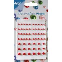 Perełki samoprzylepne czerwone 58szt