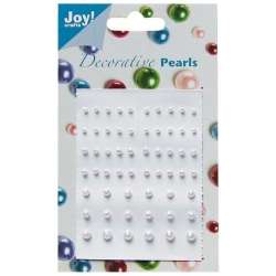 Perełki samoprzylepne liliowe 58szt