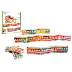 BS toys drewniany pociąg domino