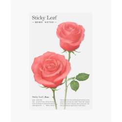 Kartki samoprzylepne Róża czerwona M