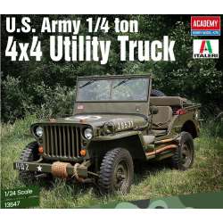 Model plastikowy U.S. Army 1/4 ton 4x4 Utility Truck 1/24 (GXP-883827) - 1