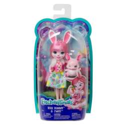 Enchantimals Lalka Bree Bunny + króliczek Twist FXM73 FNH22 MATTEL (FNH22 FXM73) - 1