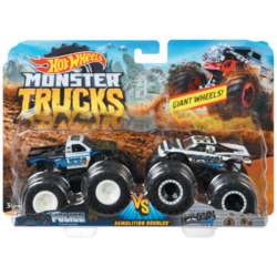 Hot Wheels Monster Trucks Pojazd 1:64 2-pak p8 MATTEL mix, cena za 1szt. (FYJ64) - 1