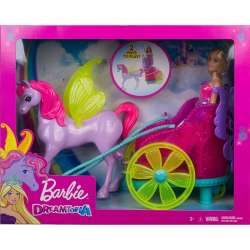 Barbie Dreamtopia Lalka rydwan + pegaz MATTEL (GJK53) - 1