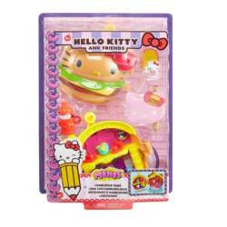 Hello Kitty Zestaw Miniprzygoda Hamburger GVB28 GVB27 MATTEL (GVB27 GBV28) - 1