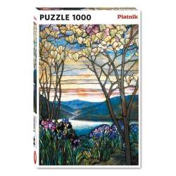 Puzzle - 1000 Tiffany, Magnolie i Irysy PIATNIK - 1