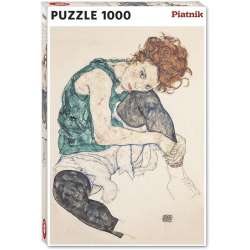 Puzzle 1000 - Schiele, Siedząca Kobieta PIATNIK - 1