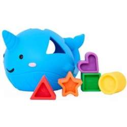 Sorter kształtów morski narwal silikonowy wieloryb